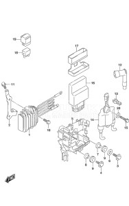 DF 20A drawing Rectifier/Ignition Coil Non-Remote Control