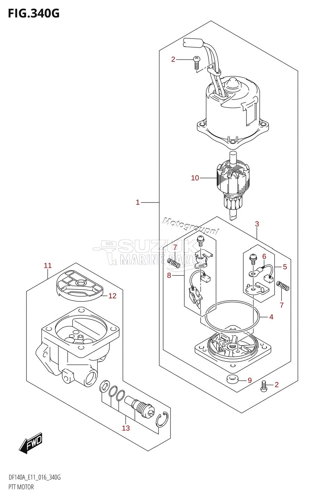 PTT MOTOR (DF140AT:E40)