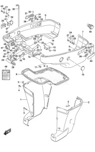 Outboard DF 250 drawing Side Cover