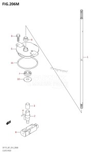 DF175TG From 17502F-410001 (E01 E40)  2014 drawing CLUTCH ROD (DF175TG:E40)