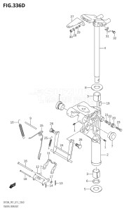 00995F-240001 (2022) 9.9hp E03-USA (DF9.9BTH) DF9.9B drawing SWIVEL BRACKET (DF15AR:P01)