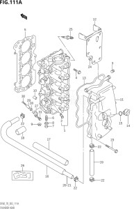 06001F-971001 (1999) 60hp E03-USA (DF60THX) DF60 drawing CYLINDER HEAD