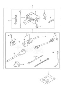 Outboard DF 9.9A drawing Electrical w/Manual Starter