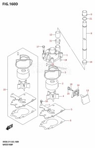 DF200Z From 20002Z-240001 (E01 E40)  2022 drawing WATER PUMP (E03:DF250ST:023)