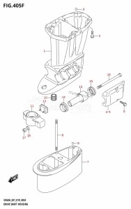 DF40A From 04003F-910001 (E01)  2019 drawing DRIVE SHAFT HOUSING (DF60ATH:E01,DF60ATH:E40)