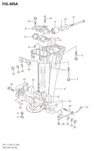 DT15 From 01504-210001 (P40)  2012 drawing DRIVE SHAFT HOUSING (DT9.9:P40)