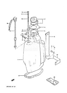 DT115 From 11502-300001 till 304574 ()  1983 drawing OIL TANK