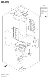 DF70A From 07003F-310001 (E01 E40)  2013 drawing OPT:GASKET SET (DF90ATH:E01)