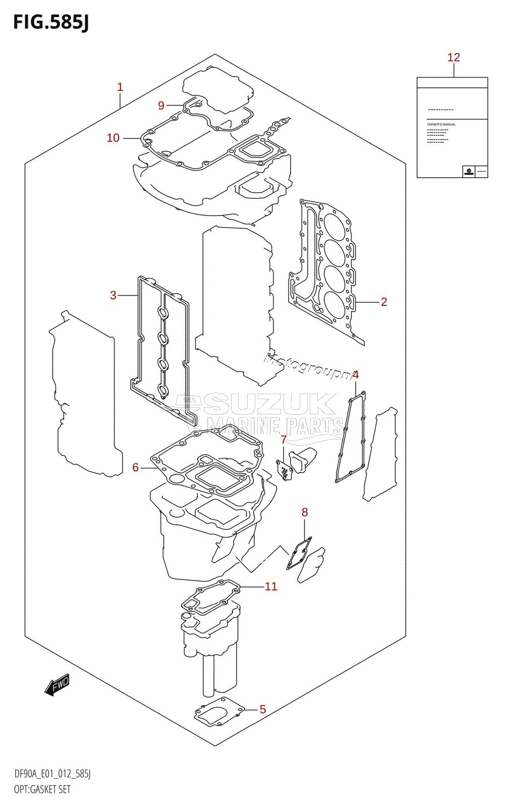 OPT:GASKET SET (DF90ATH:E01)