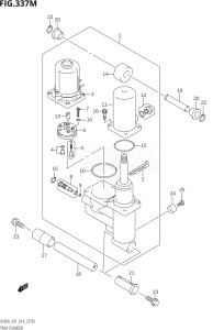 05004F-410001 (2014) 50hp E01-Gen. Export 1 (DF50AVT  DF50AVTH) DF50A drawing TRIM CYLINDER (DF60AVT:E01)