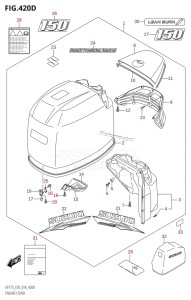 DF175TG From 17502F-610001 (E03)  2016 drawing ENGINE COVER (DF150TG:E03)