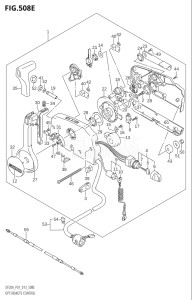 00995F-240001 (2022) 9.9hp E03-USA (DF9.9BTH) DF9.9B drawing OPT:REMOTE CONTROL (DF20A:P01)