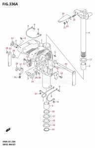 DF40A From 04004F-110001 (E34-Italy)  2011 drawing SWIVEL BRACKET (DF40AST,DF60AT,DF60ATH,DF60AWT,DF60AWTH)