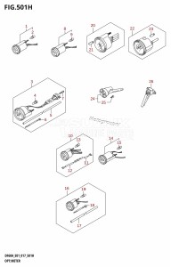 DF50A From 05004F-710001 (E01)  2017 drawing OPT:METER (DF60A:E40)