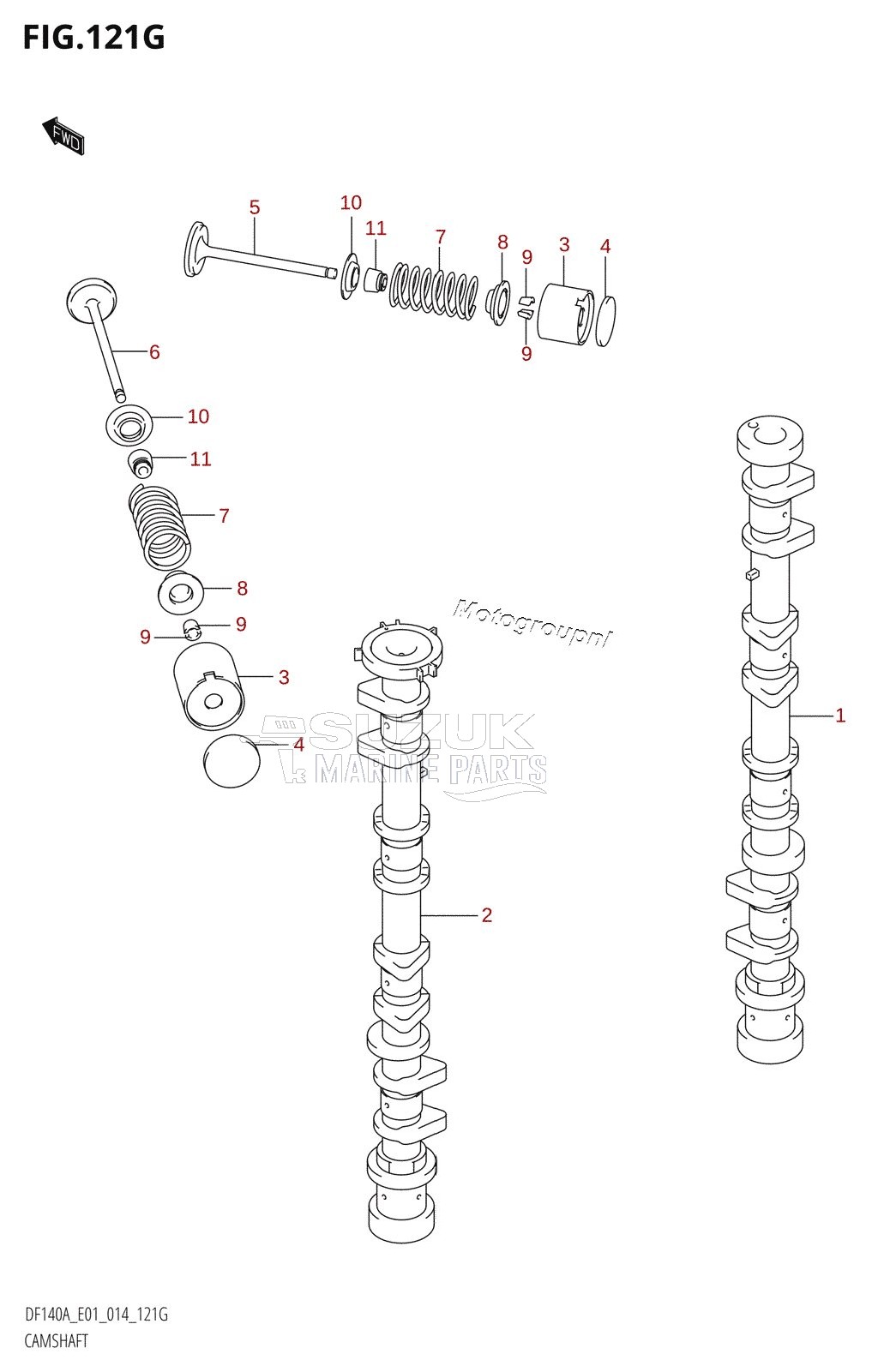 CAMSHAFT (DF140AT:E01)