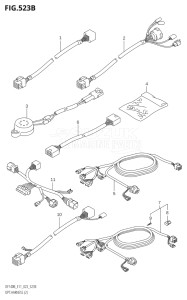 14005F-340001 (2023) 140hp E11 E40-Gen. Export 1-and 2 (DF140BT    DF140BZ) DF140BT drawing OPT:HARNESS (2) (023)