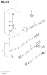 17502Z-210001 (2012) 175hp E03-USA (DF175Z) DF175Z drawing OPT:HARNESS (DF175T:E03)