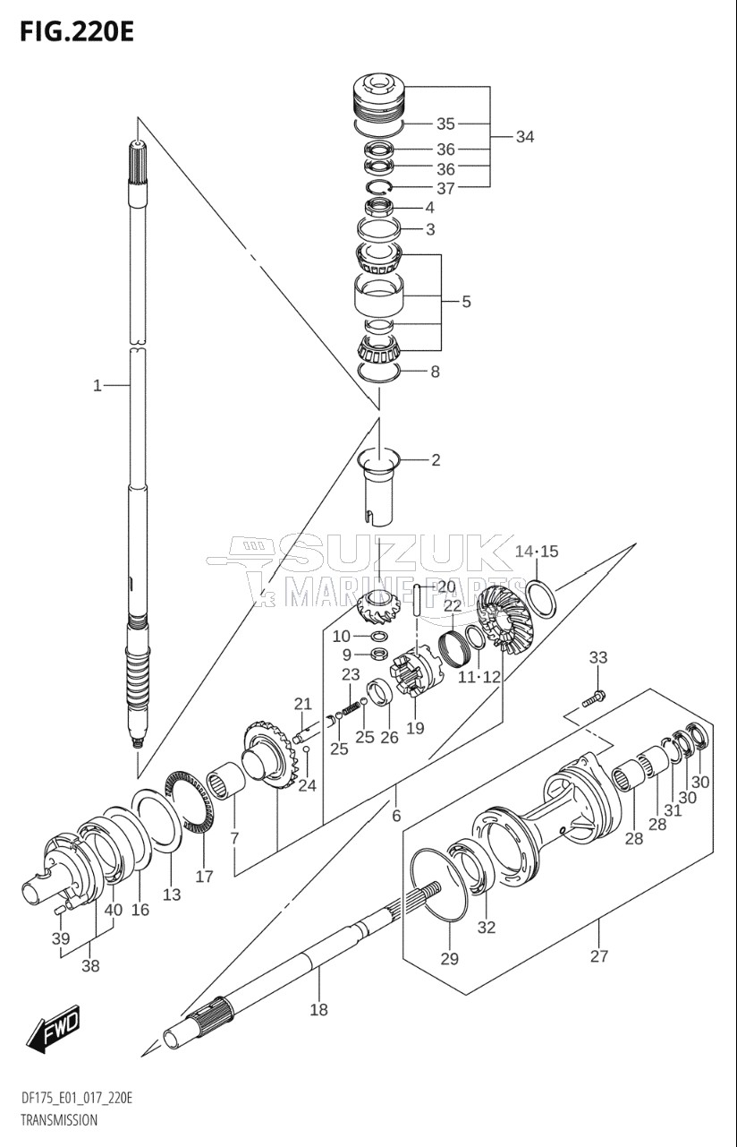 TRANSMISSION (DF175T:E01)