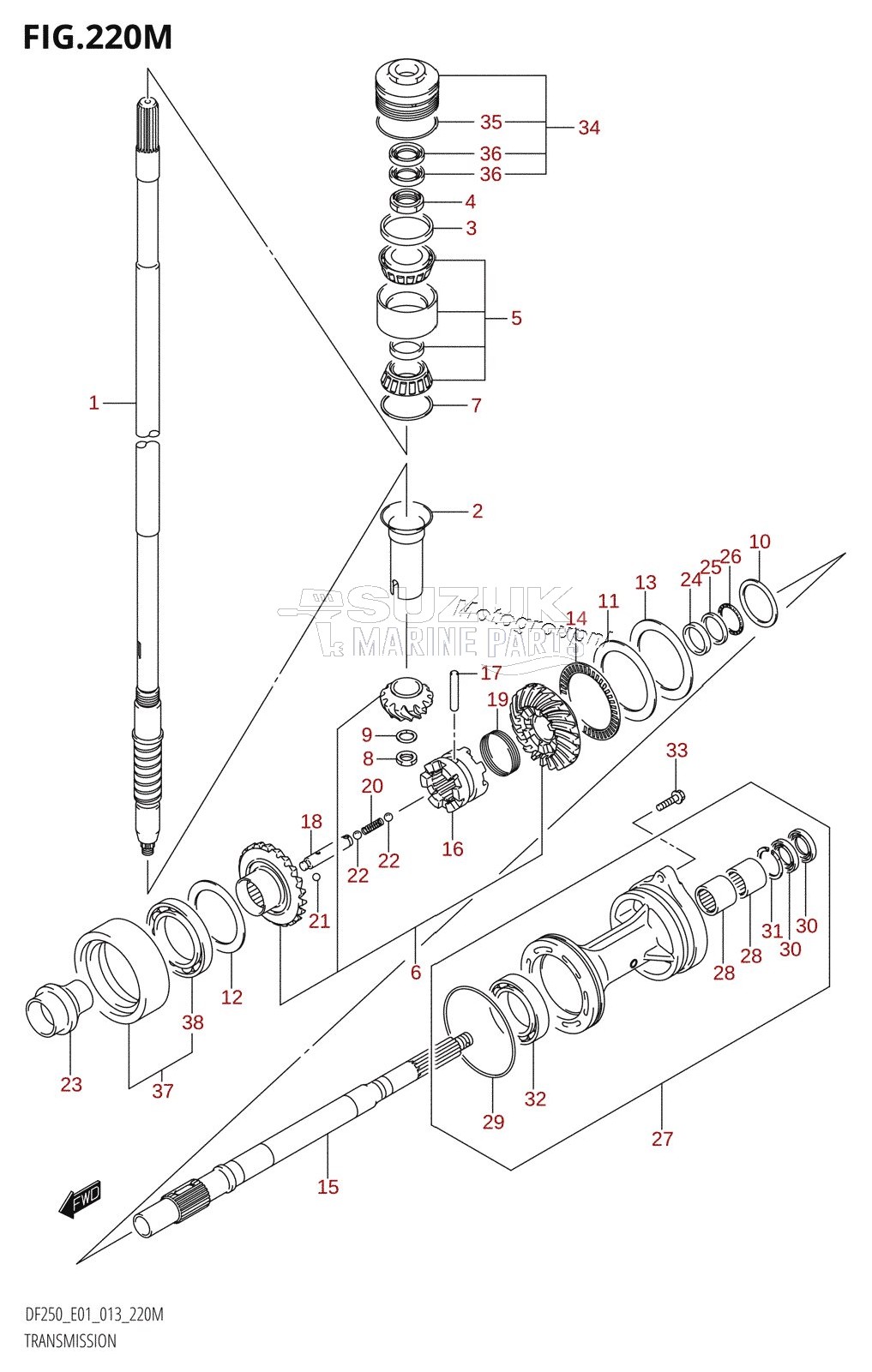 TRANSMISSION (DF250Z:E40)