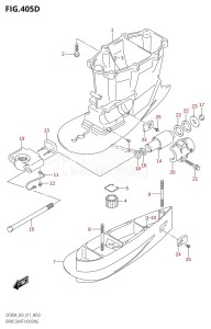 DF250A From 25003P-710001 (E03)  2017 drawing DRIVE SHAFT HOUSING (DF250A:E03:XX-TRANSOM)