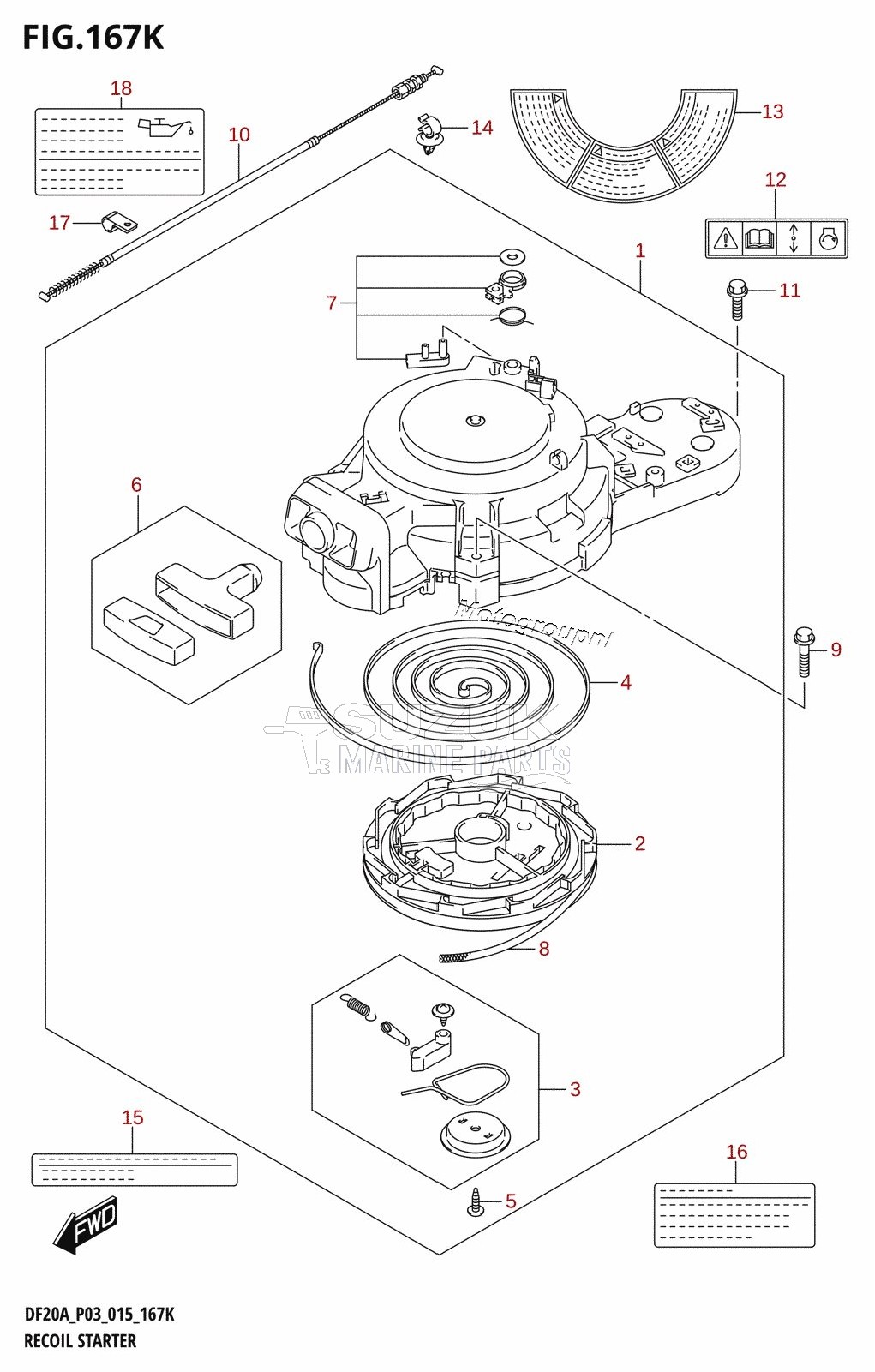 RECOIL STARTER (DF20AT:P03)