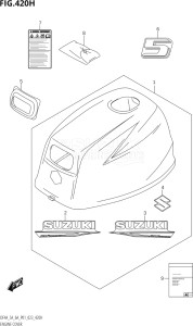 00403F-240001 (2022) 4hp P01-Gen. Export 1 (DF4A) DF4A drawing ENGINE COVER (DF5A:(021,022,023))