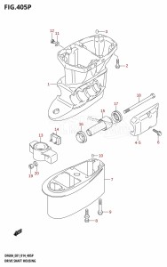 DF60A From 06003F-410001 (E01 E40)  2014 drawing DRIVE SHAFT HOUSING (DF50AVTH:E01)