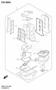 DF50A From 05003F-240001 (E01 E11)  2022 drawing OPT:GASKET SET (DF40A,DF40AQH,DF40ATH,DF40AST,DF50A,DF50ATH,DF60A,DF60AQH,DF60ATH)