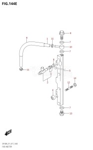 DF140AZ From 14003Z-710001 (E11 E40)  2017 drawing FUEL INJECTOR (DF115AZ:E40)