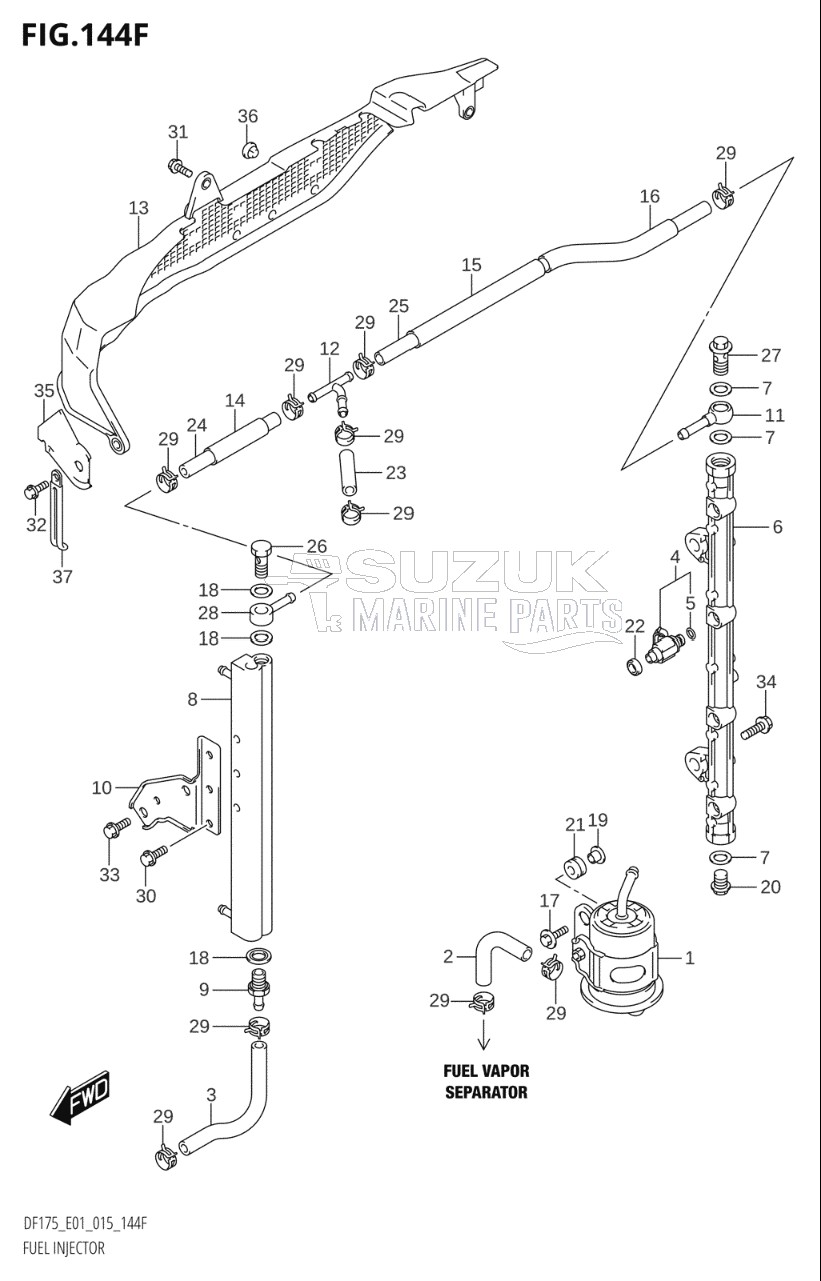 FUEL INJECTOR (DF150Z:E40)