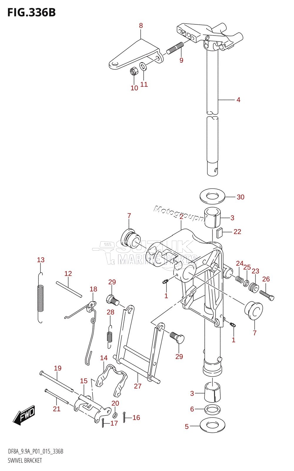 SWIVEL BRACKET (DF8AR:P01)