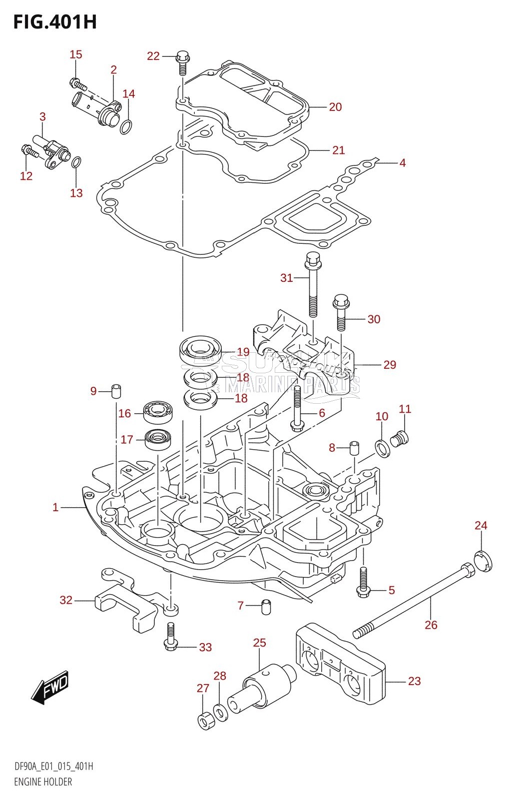 ENGINE HOLDER (DF90A:E40)