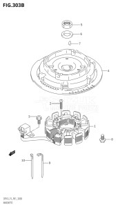 01502F-880001 (2008) 15hp P01-Gen. Export 1 (DF15K8  DF15RK8) DF15 drawing MAGNETO (K5,K6,K7,K8,K9,K10,011)