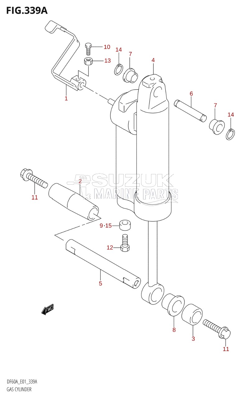 GAS CYLINDER (DF40AQH,DF60AQH,DF60AWQH)