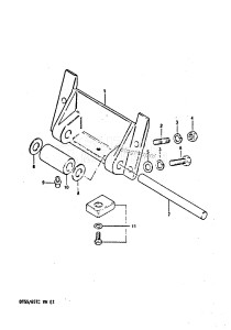 DT65 From 06502-603134-605016 ()  1986 drawing CYLINDER SUPPORT