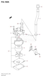 DF150 From 15002F-310001 (E03)  2013 drawing WATER PUMP (DF150T:E03)