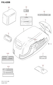 DT15 From 01501K-251001 (E36)  2002 drawing ENGINE COVER (K2,K3,K4,K5,K6,K7,K8,K9,K10)