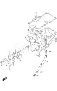 Outboard DF 9.9B drawing Engine Holder