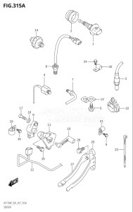 15003P-710001 (2017) 150hp E01 E40-Gen. Export 1 - Costa Rica (DF150AP) DF150AP drawing SENSOR