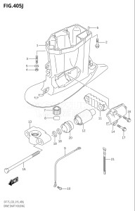 17502Z-510001 (2005) 175hp E03-USA (DF175Z) DF175Z drawing DRIVE SHAFT HOUSING (DF150ST:E03)