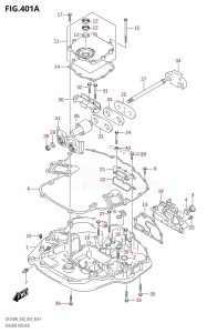 DF250WT From 25005F-440001 (E40)  2024 drawing ENGINE HOLDER