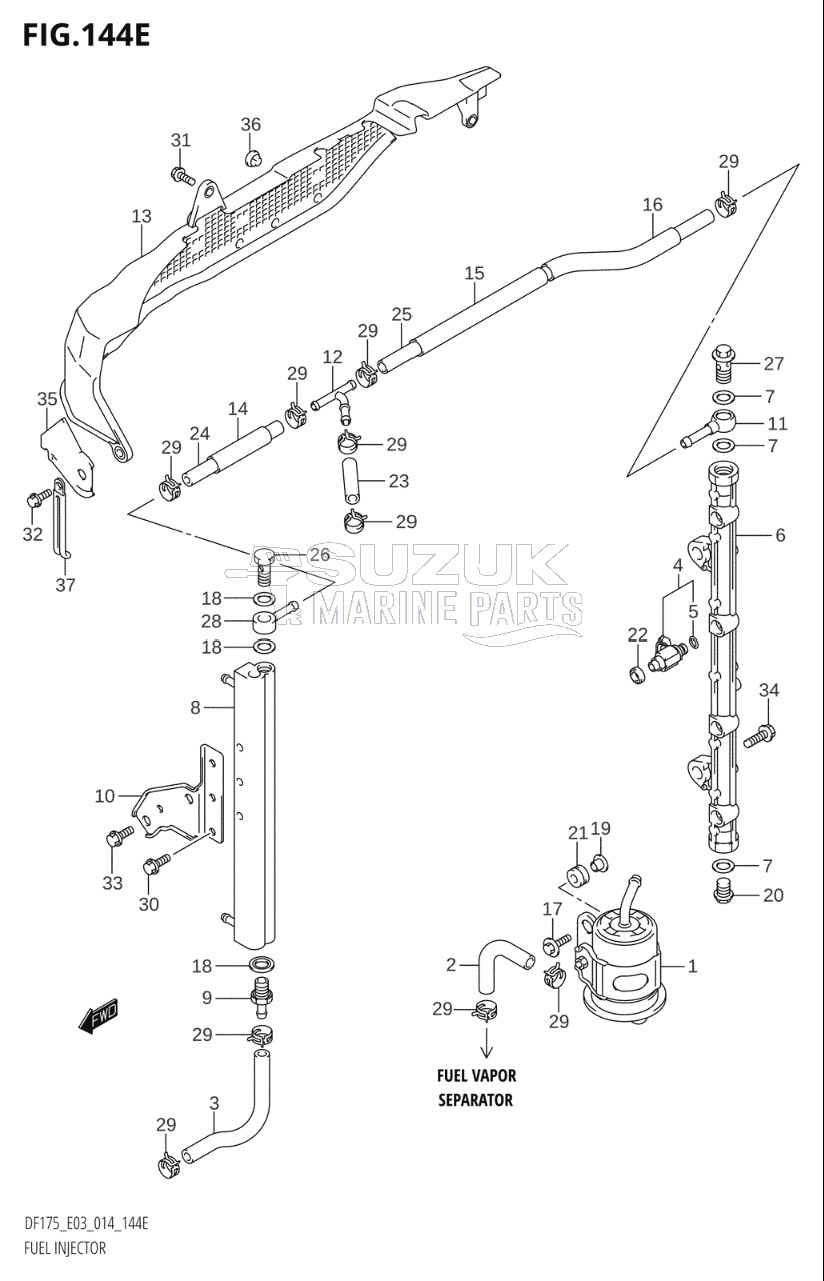 FUEL INJECTOR (DF175T:E03)