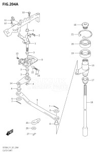 17503F-140001 (2021) 175hp E11 E40-Gen. Export 1-and 2 (DF175AT) DF175A drawing CLUTCH SHAFT