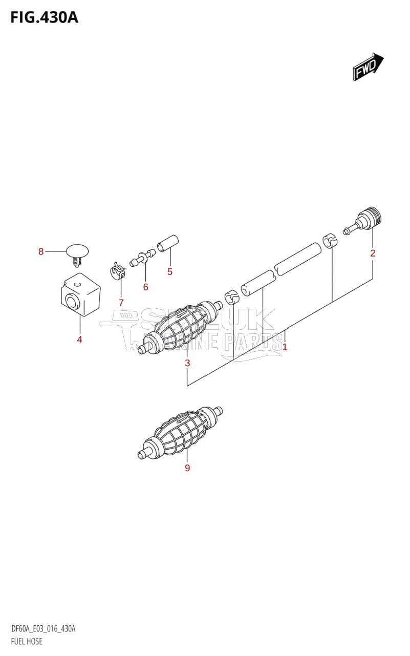 FUEL HOSE (DF50AVT:E03)