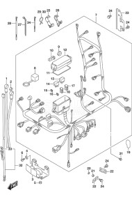 Outboard DF 175 drawing Harness