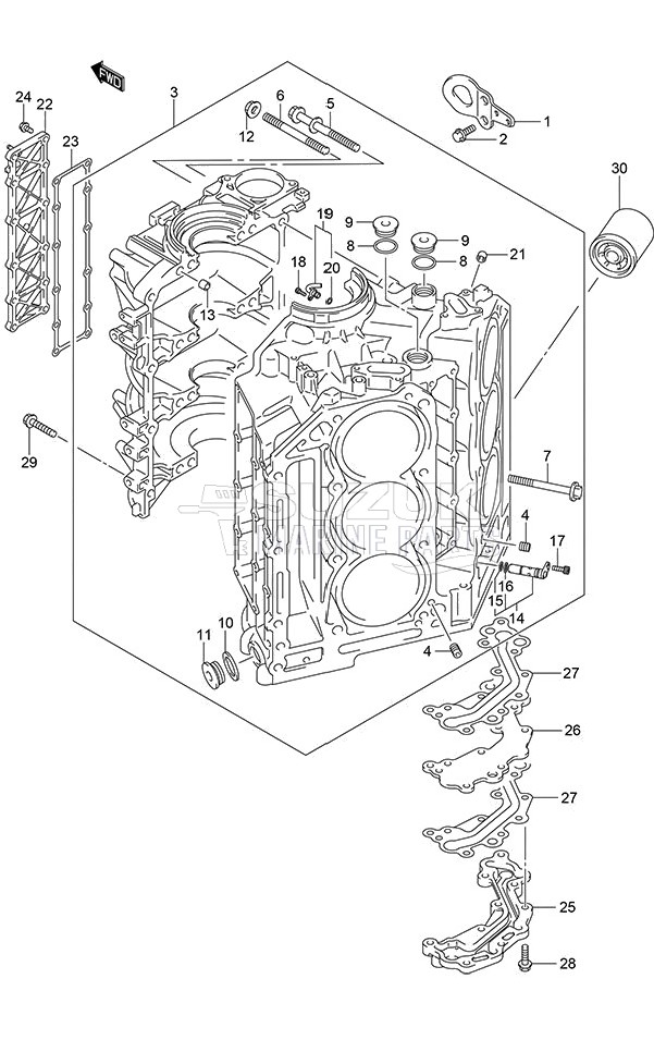 Cylinder Block (DF 250S)