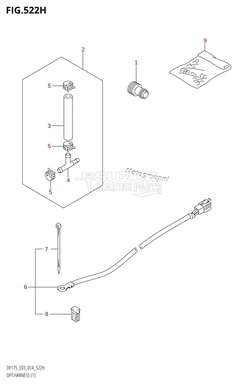 OPT:HARNESS (1) (DF175ZG:E03)