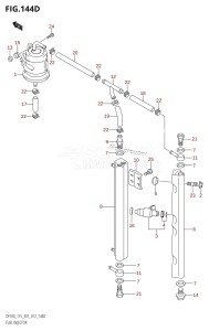 DF100 From 10002F-210001 (E01 E40)  2012 drawing FUEL INJECTOR (DF115T:E40)