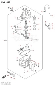 DF140AZ From 14003Z-610001 (E03)  2016 drawing FUEL VAPOR SEPARATOR (DF115AT:E11)