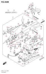 06002F-240001 (2022) 60hp E01 E40 E11-Gen. Export - Costa Rica (DF60AQH  DF60AQH  DF60AT  DF60AT  DF60ATH  DF60ATH) DF60A drawing TILLER HANDLE (DF40ATH,DF50ATH)